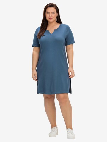 SHEEGO Dress in Blue: front