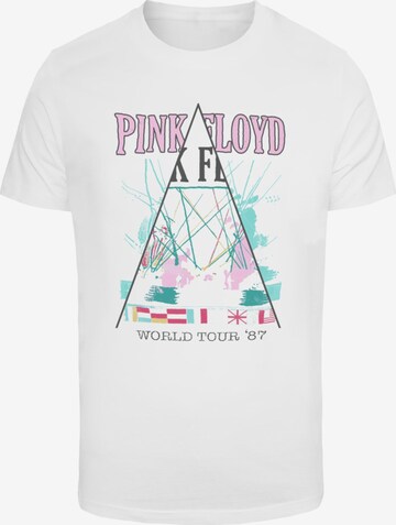 Merchcode Shirt 'Pink Floyd World Tour 87' in White: front