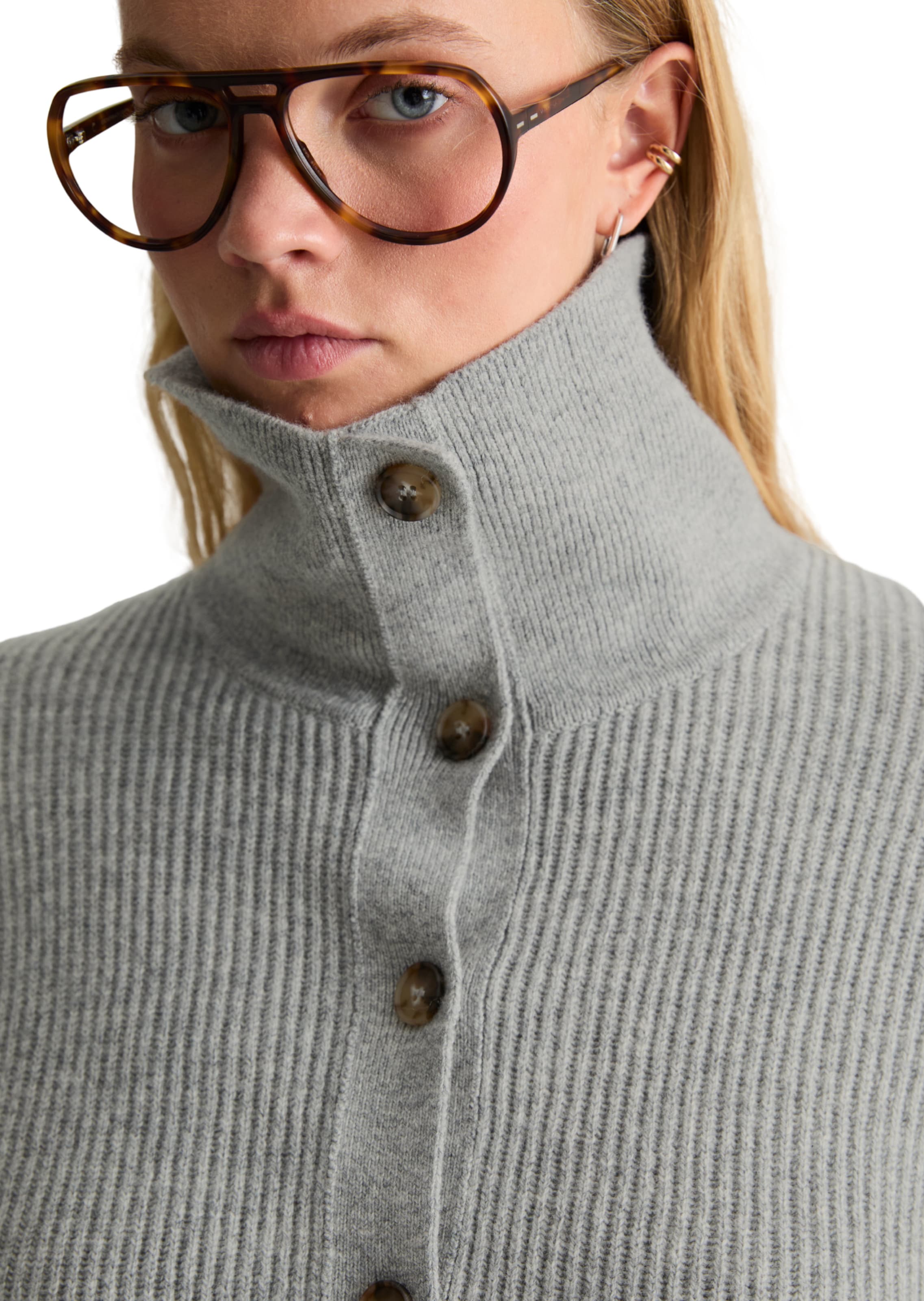 Marc O'Polo DENIM Strickjacke in Grau