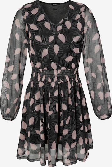 LAURA SCOTT Kleid in altrosa / schwarz / transparent, Produktansicht
