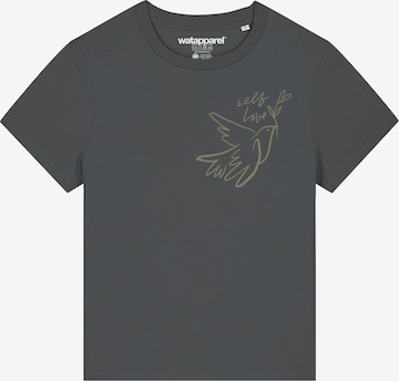 Maglietta 'Self love' di Watapparel in grigio: frontale