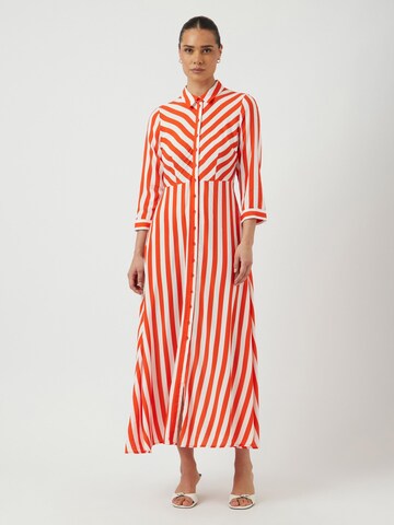 YAS Shirt dress 'YASSavanna' in Red: front