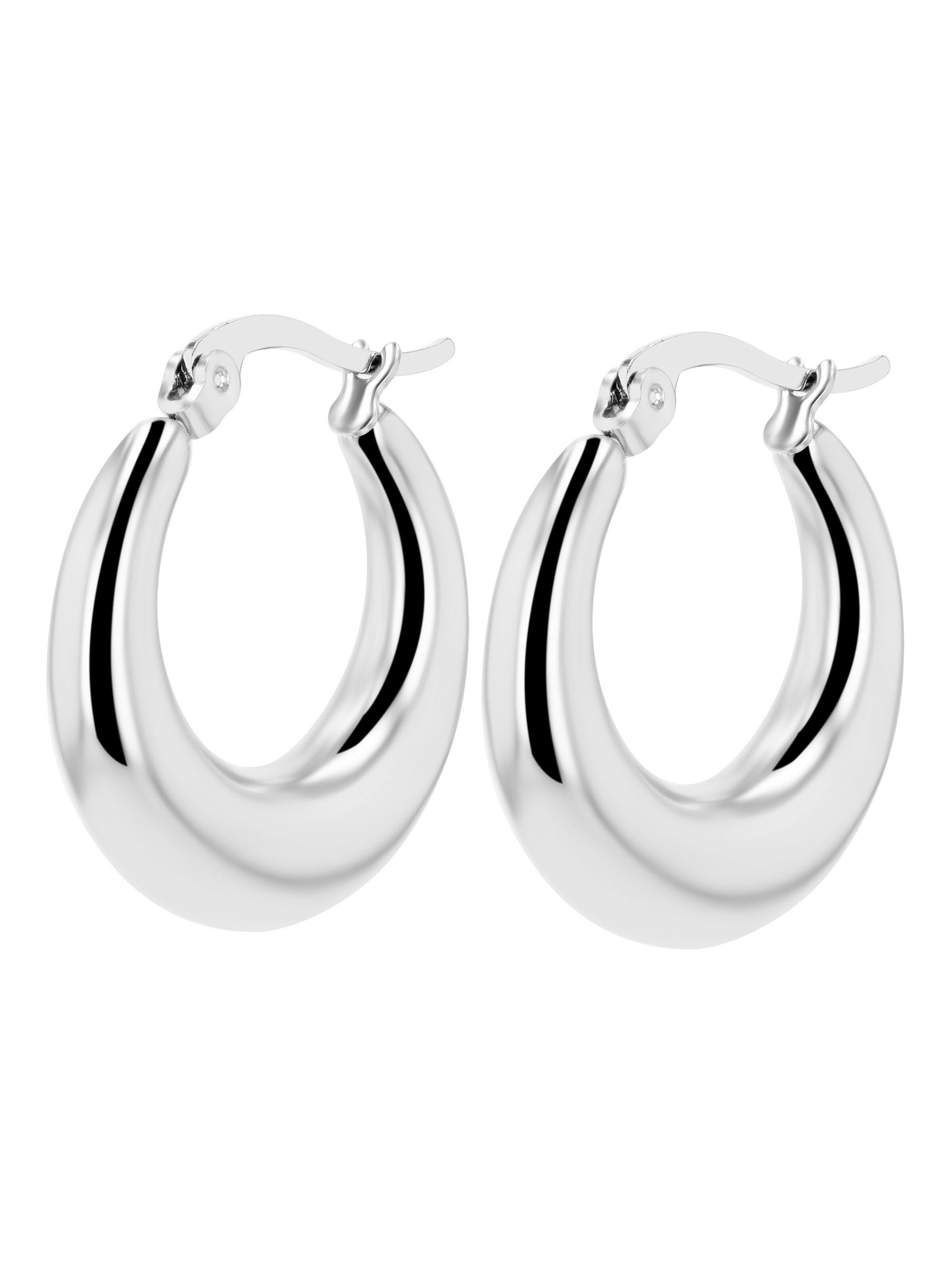Akzent Earrings 'Freesia, silberfarbig, langlebig' in Silver: front