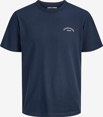 Jack & Jones Plus T-Shirt 'JJCOLLEGE' in Blau: Vorderseite