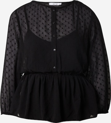 ABOUT YOU - Blusa 'Rosina' en negro: frente