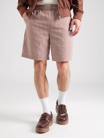 SELECTED Regular Shorts 'SLHREGSTUART' in Braun: Vorderseite