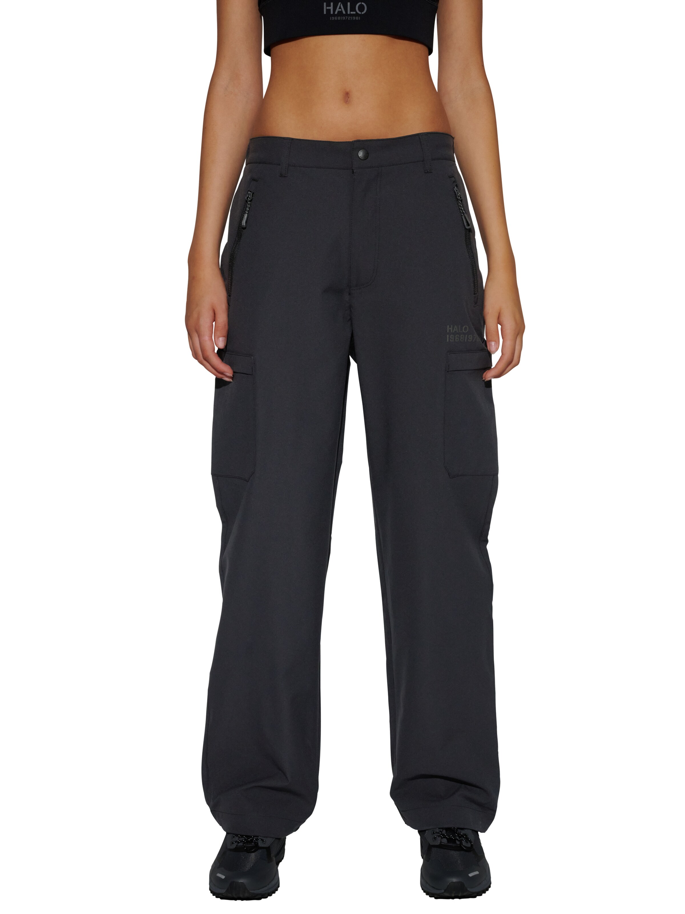 HALO Regular Hose in Schwarz: Vorderseite