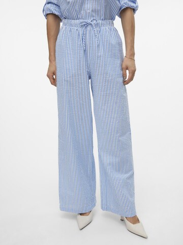 VERO MODA Wide leg Pants in Blue