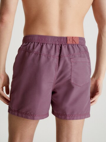 Calvin Klein Swimwear Board Shorts 'Authentic' in Purple