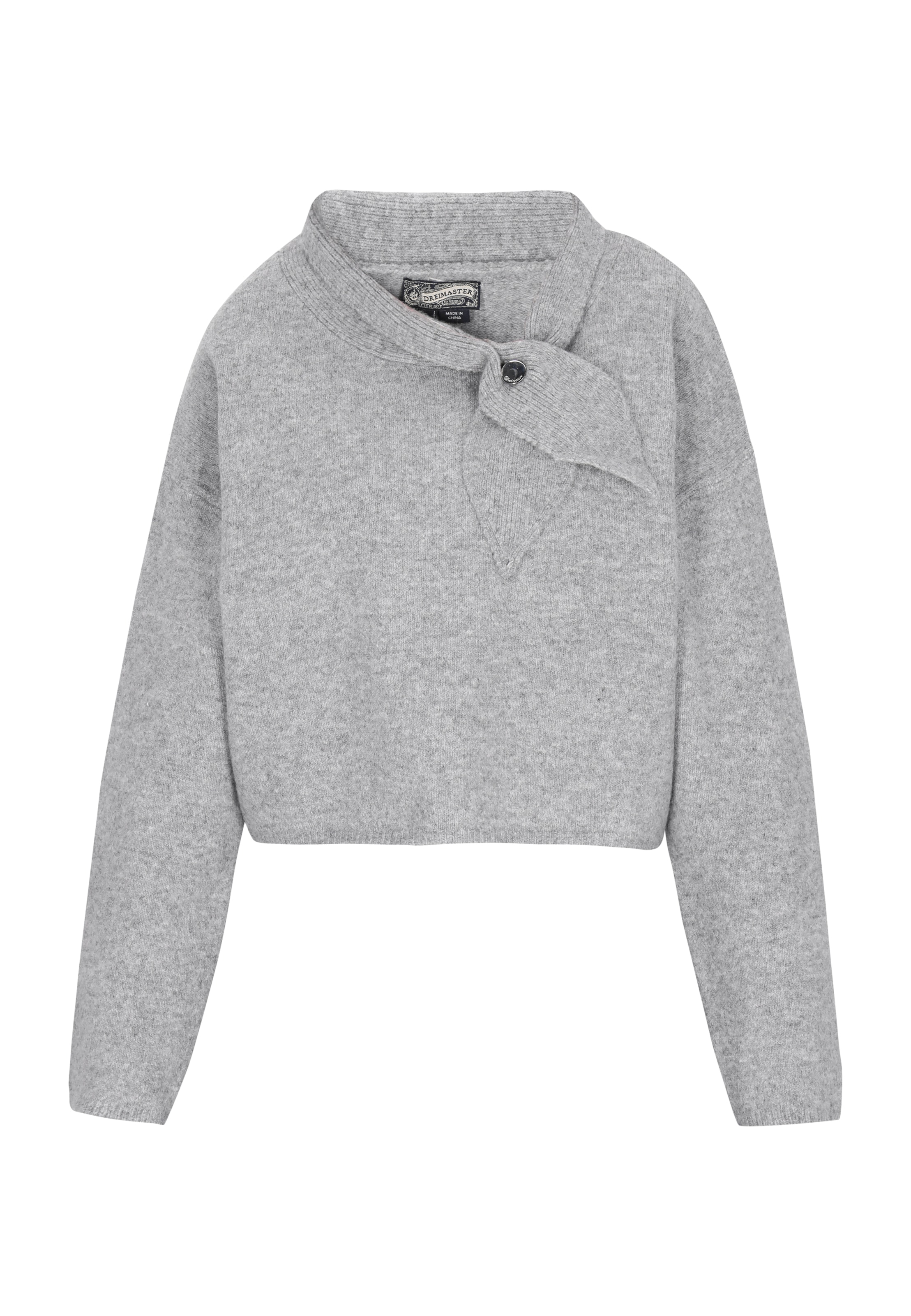DreiMaster Vintage Πουλόβερ σε γκρι: μπροστά