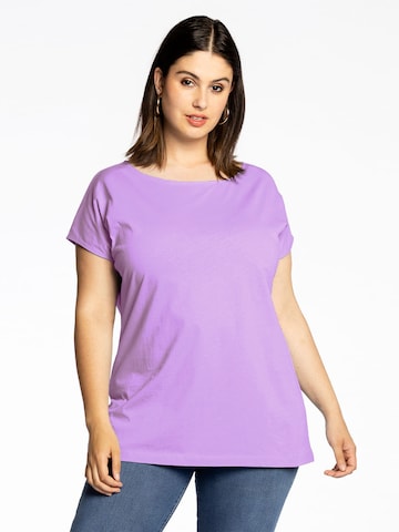 T-shirt Yoek en violet : devant