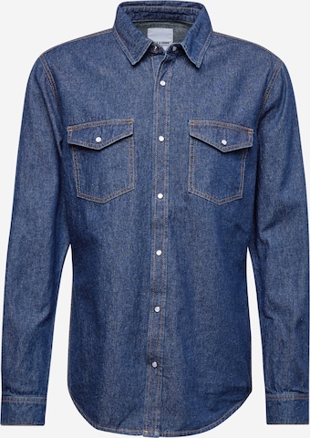 Only & Sons Button Up Shirt 'Bane' in Blue: front