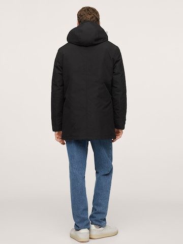 MANGO MAN Parka in Schwarz