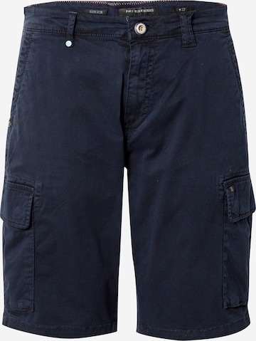 Pantalon cargo No Excess en bleu : devant