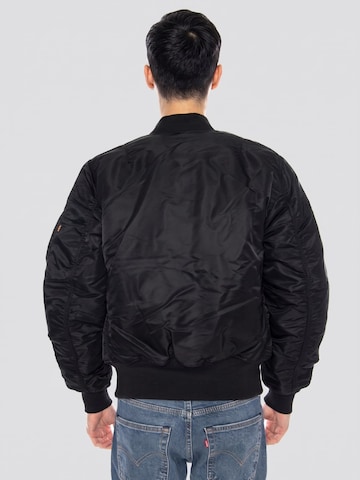 Veste mi-saison 'MA-1 Black Jacket -- Reversible Black Orange Men's Jacket' ALPHA INDUSTRIES en noir