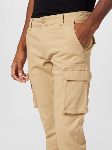 INDICODE JEANS Avsmalnet Cargobukse 'Chungo' i beige