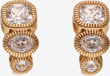 Boucles d'oreilles faina en or : devant