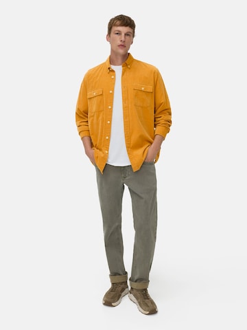 CAMEL ACTIVE Regular Fit Langarmhemd mit aufgesetzten Taschen in Gelb