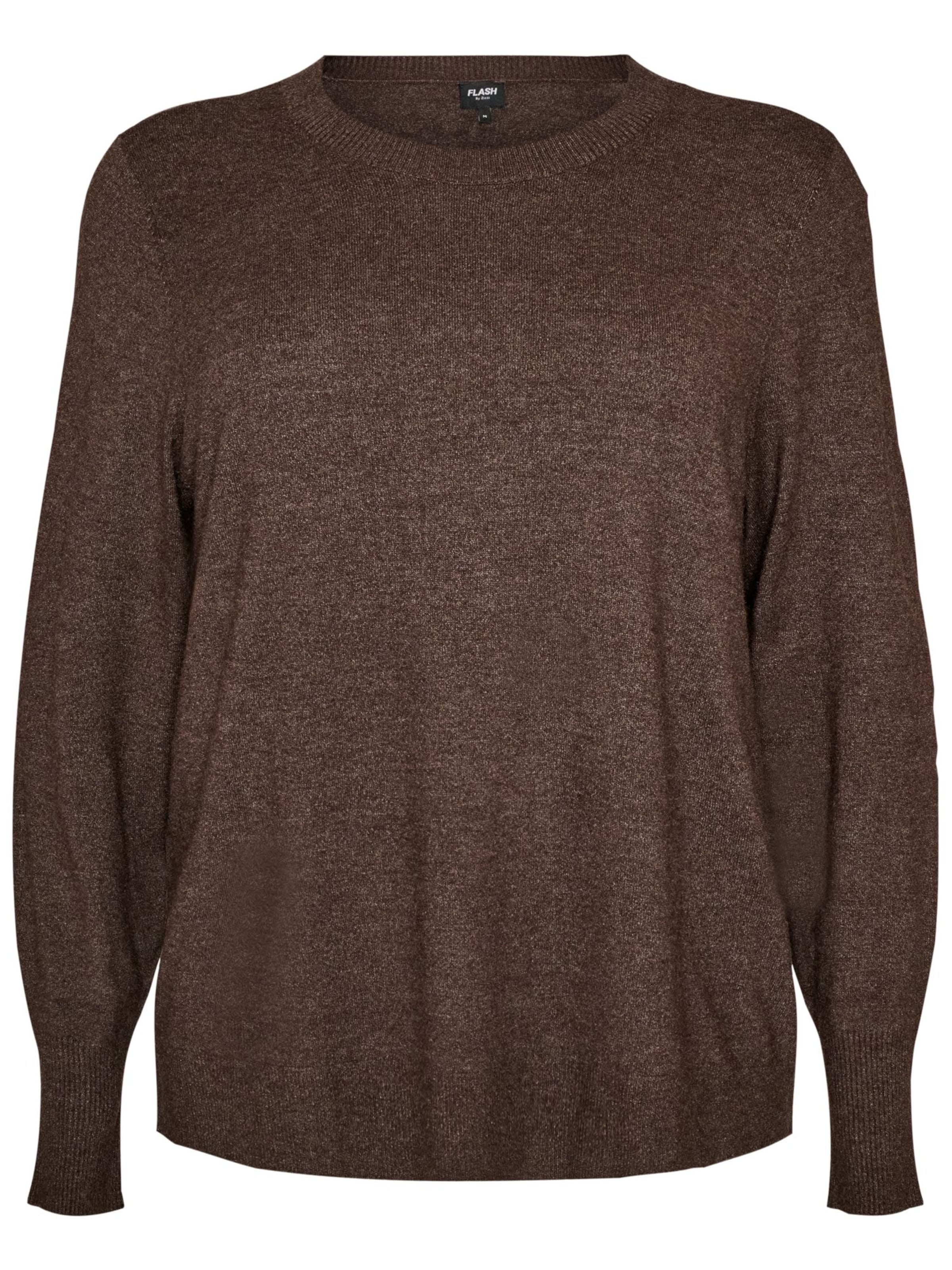 Pull-over 'NOMA' Zizzi en marron : devant