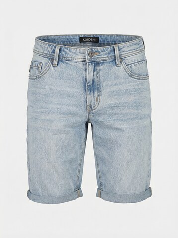 KOROSHI Regular Jeans in Blauw: voorkant