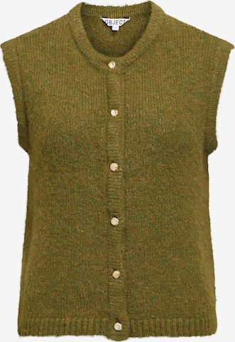 OBJECT Knitted Vest 'OBJSaggia' in Green: front