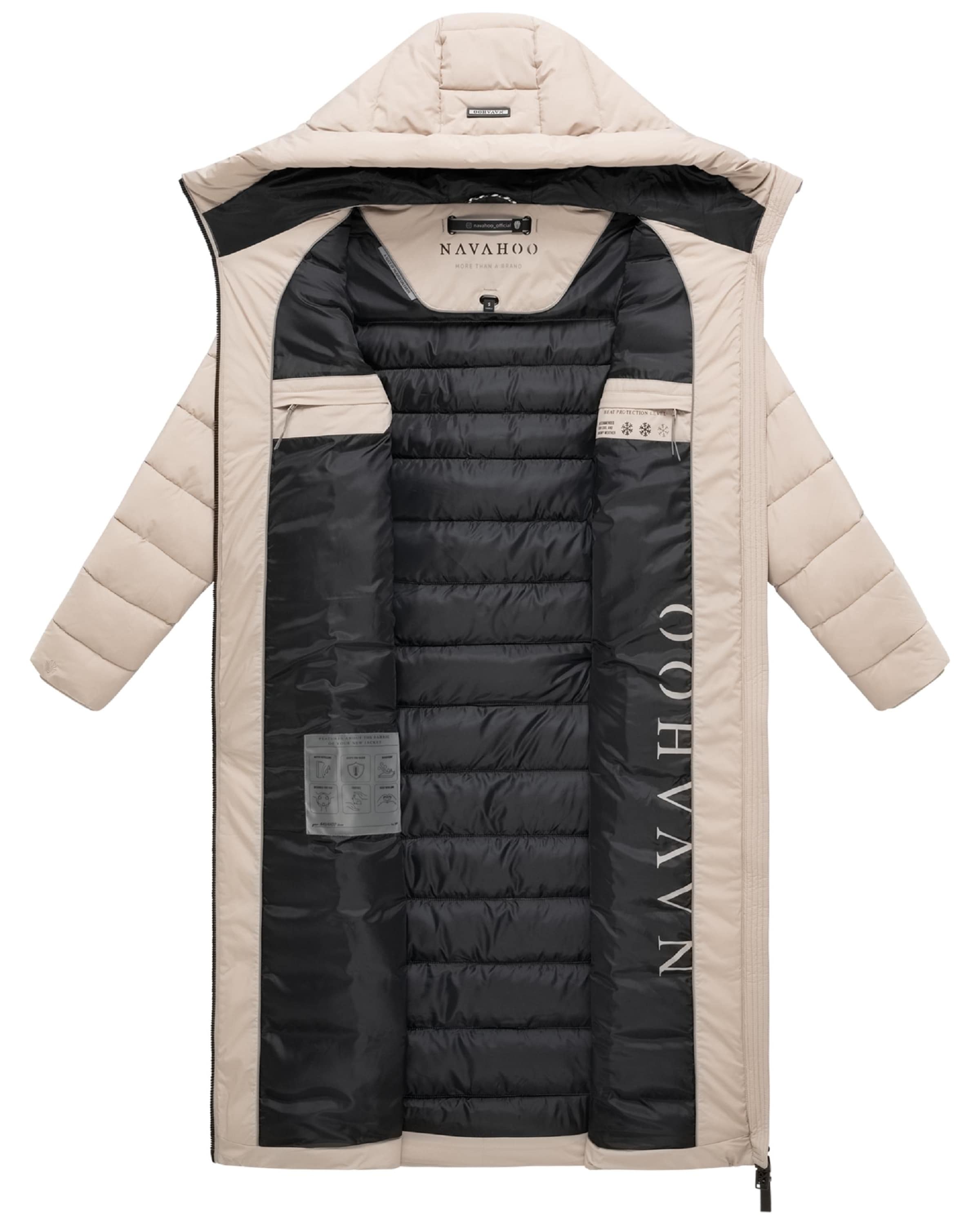 Cappotto invernale 'Vanillawolke 14' di NAVAHOO in beige