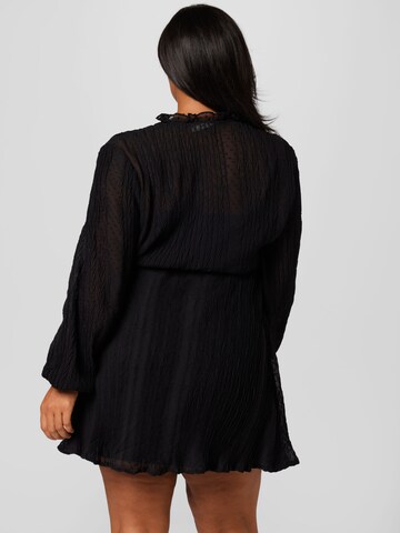 Abito camicia 'Hilka' di Guido Maria Kretschmer Curvy in nero