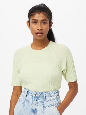 Tricou 'FRIDAY MORNING' de la Free People pe verde: față