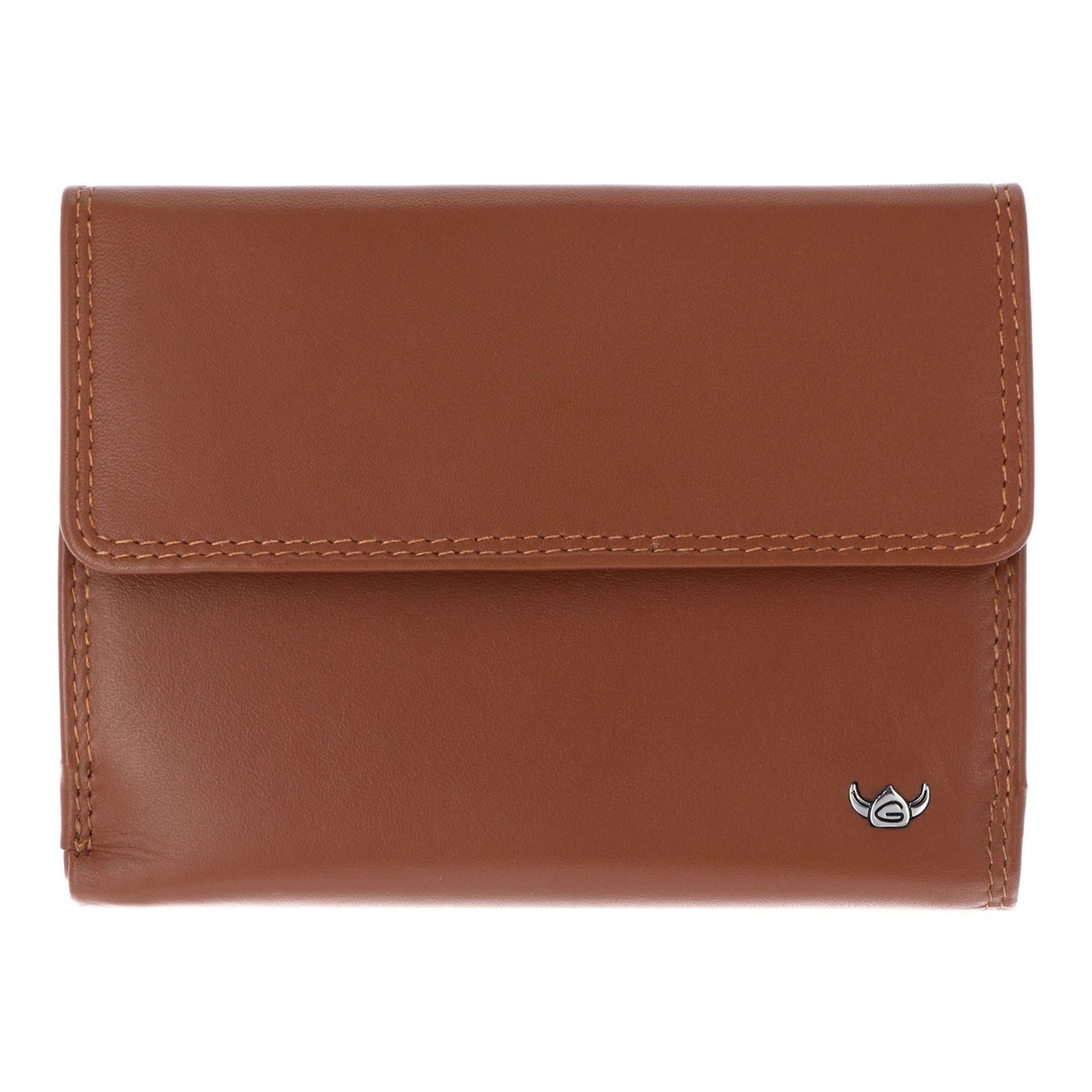 Porte-monnaies 'Polo' GOLDEN HEAD en marron : devant