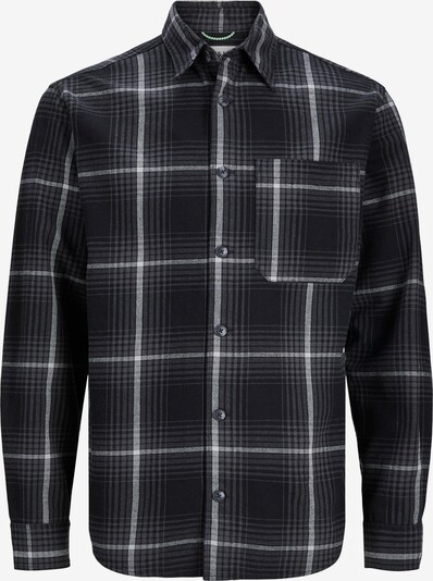 JACK & JONES Button Up Shirt in Grey / Black / White, Item view