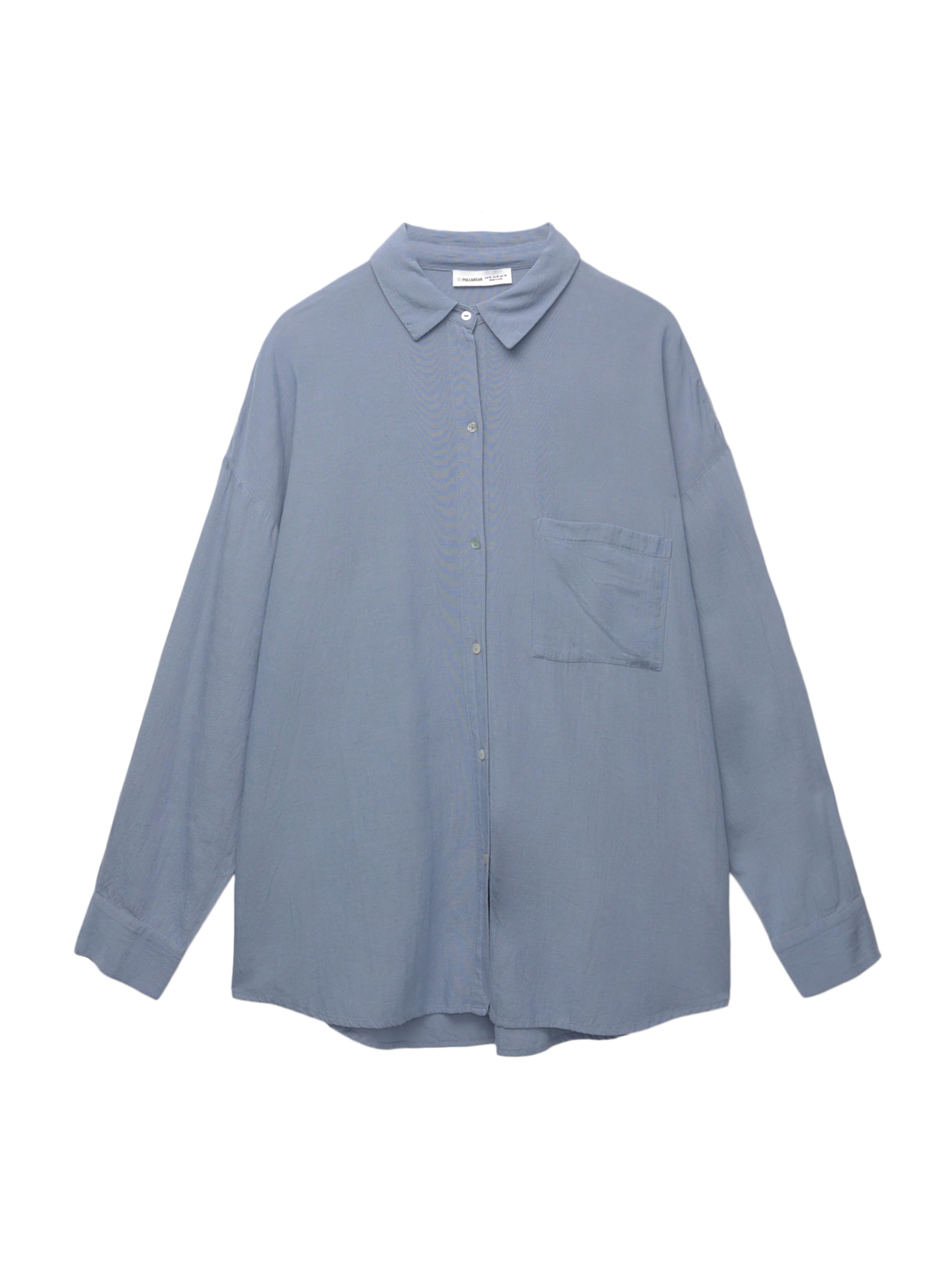 Pull&Bear Blúz - kék: elől