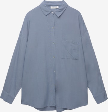 Chemisier Pull&Bear en bleu : devant
