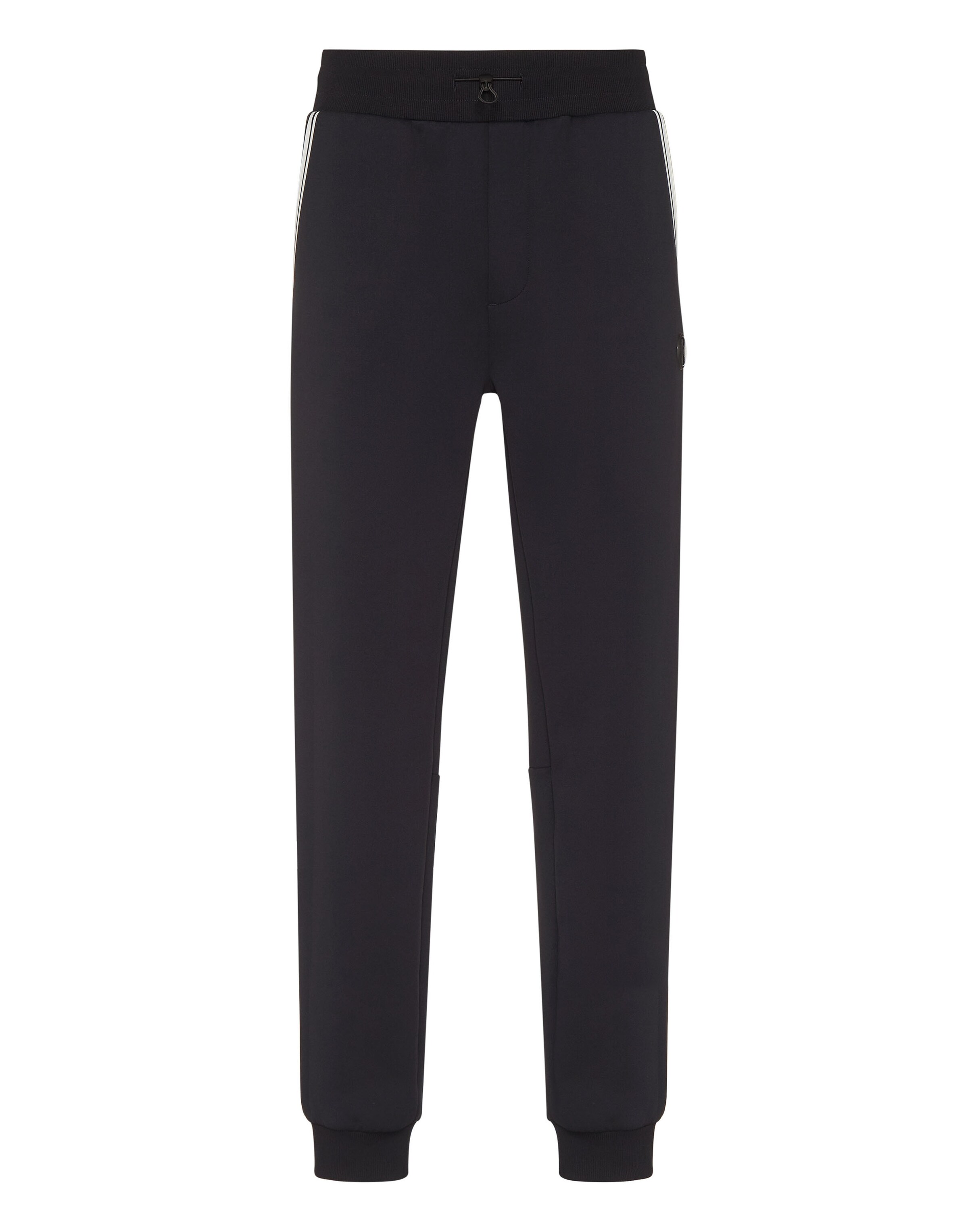Tapered Pantaloni di Plein Sport in nero: frontale