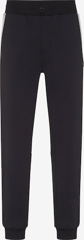 Effilé Pantalon Plein Sport en noir : devant