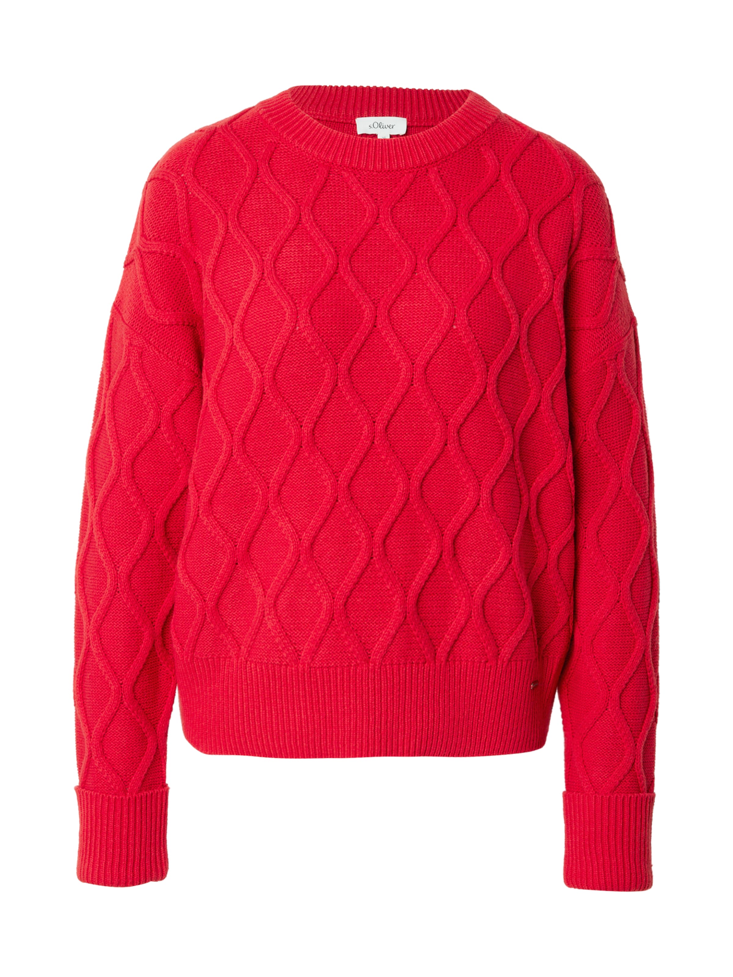 s.Oliver Sweter w kolorze czerwony: przód