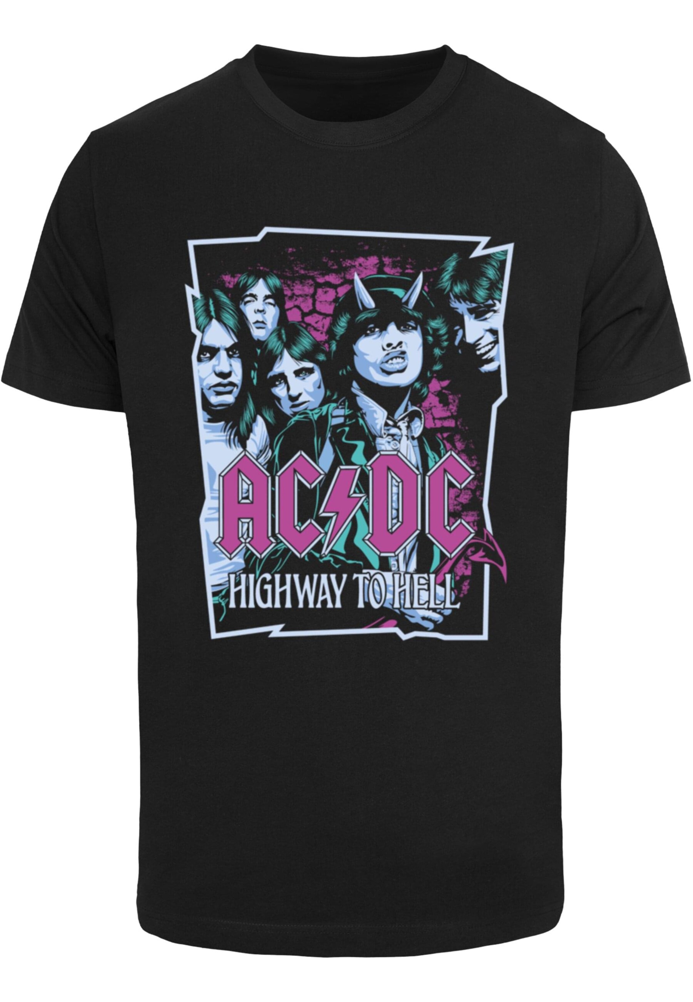 Merchcode T-Shirt ' ACDC - Higway to Hell' in Schwarz: Vorderseite