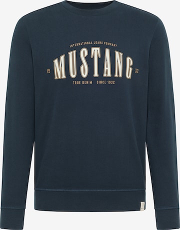 MUSTANG Sweatshirt 'Ben' in Blue: front