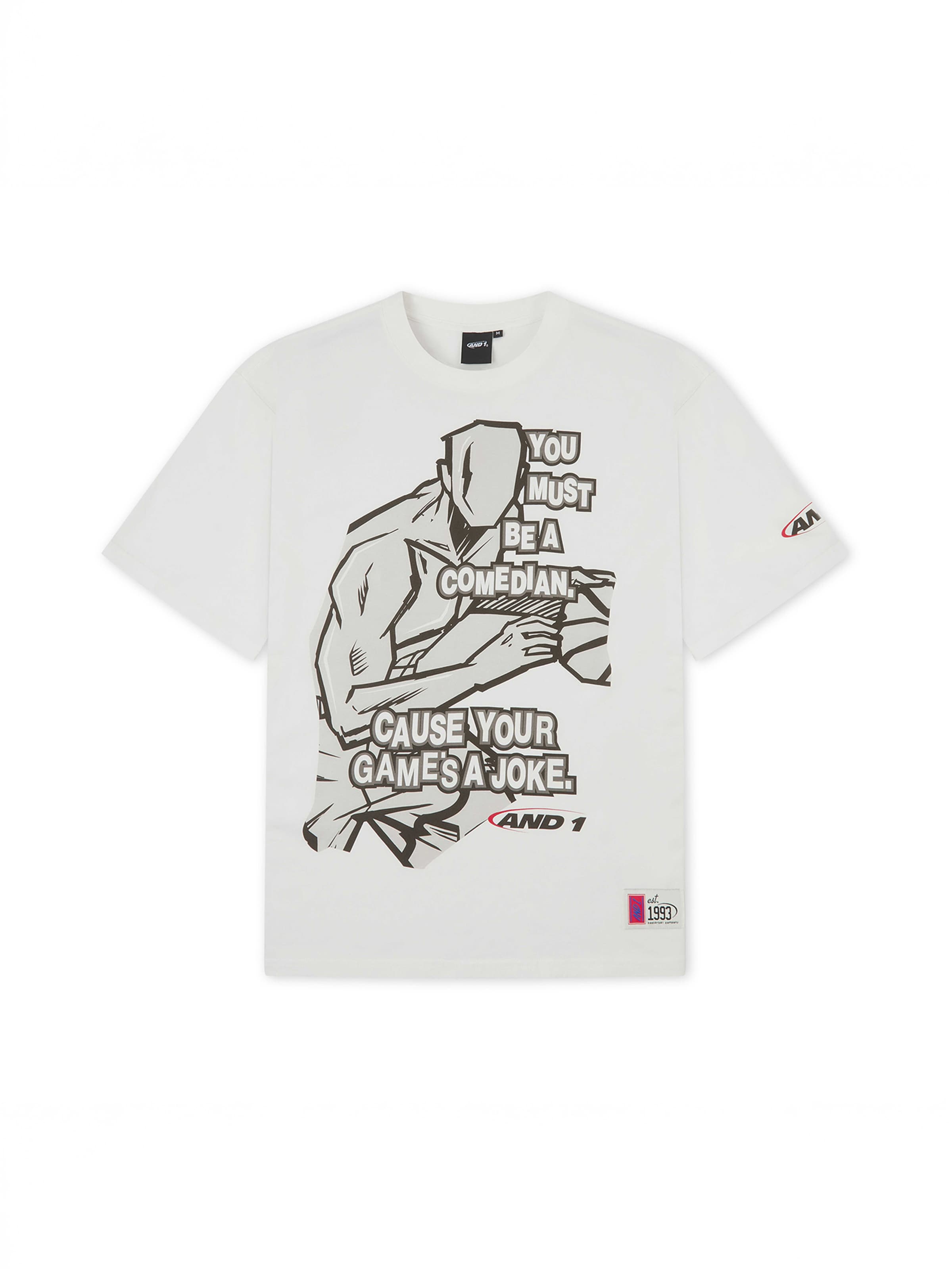 AND1 Paita 'Core Comedian' värissä valkoinen: etupuoli