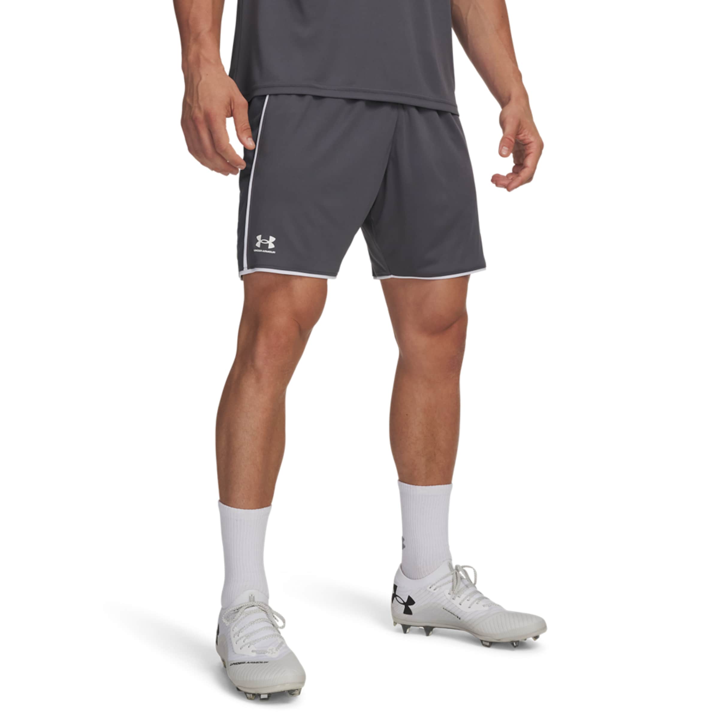 UNDER ARMOUR Regular Pants in Grey: front