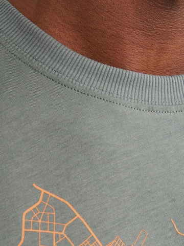 JACK & JONES T-Shirt 'MAP' in Grün