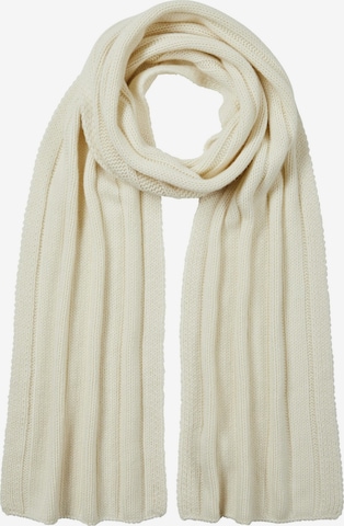 FALKE Scarf 'Pure Cashmere' in White: front