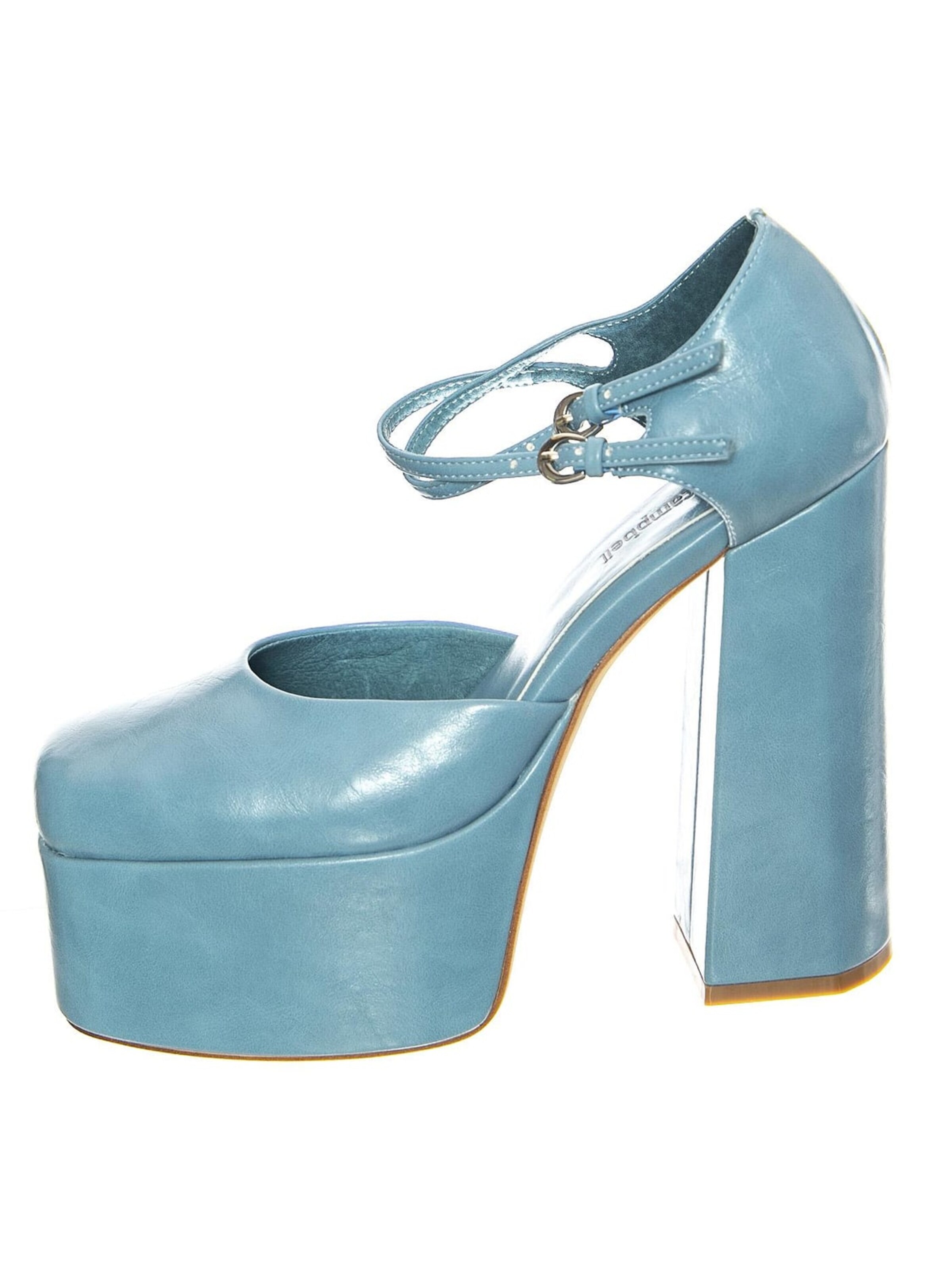 Jeffrey Campbell Pumps 'W' Leila Blue Patent Shoes' in Blauw