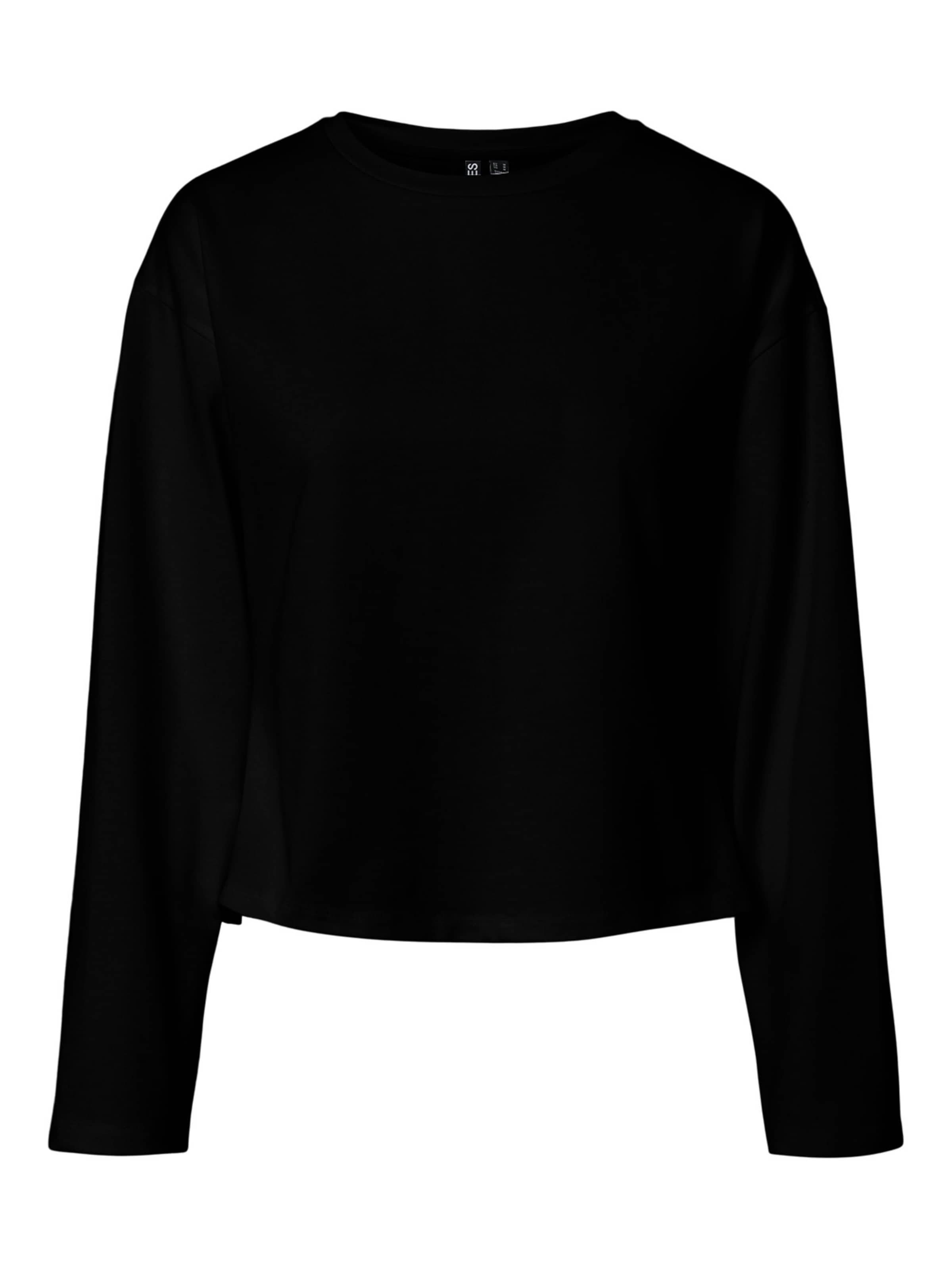 PIECES Shirt 'PCAmy' in Schwarz: Vorderseite