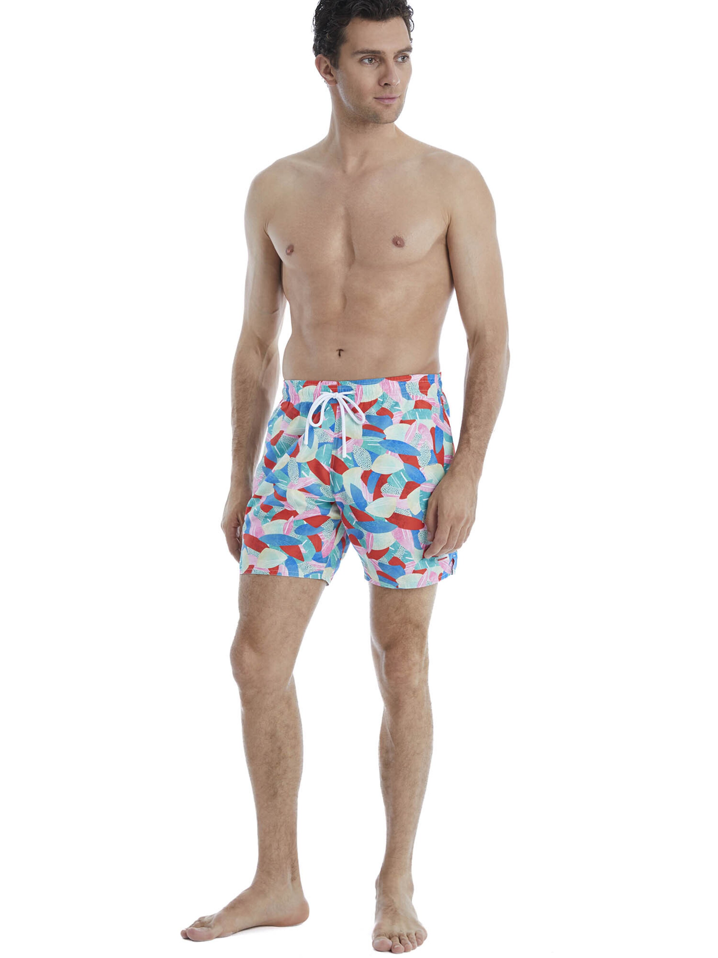 Blackspade Board Shorts ' Medium Pattern ' in Mixed colors: front