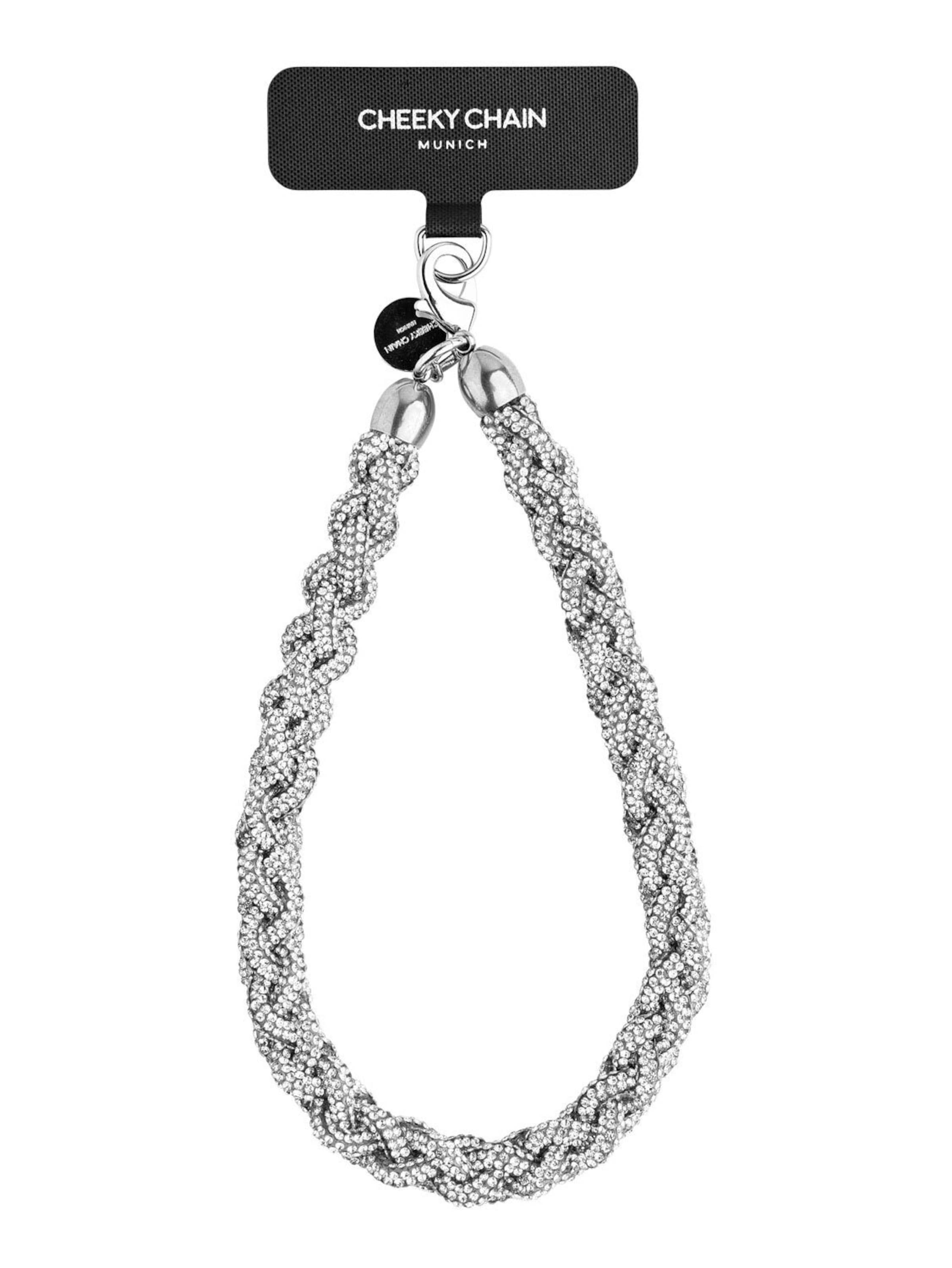 Cheeky Chain Munich Handykette 'Aurora' in Weiß: Vorderseite