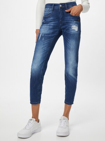 Gang Slimfit Jeans 'Amelie' in Blauw: voorkant