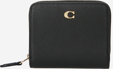 COACH Wallet in Black: front