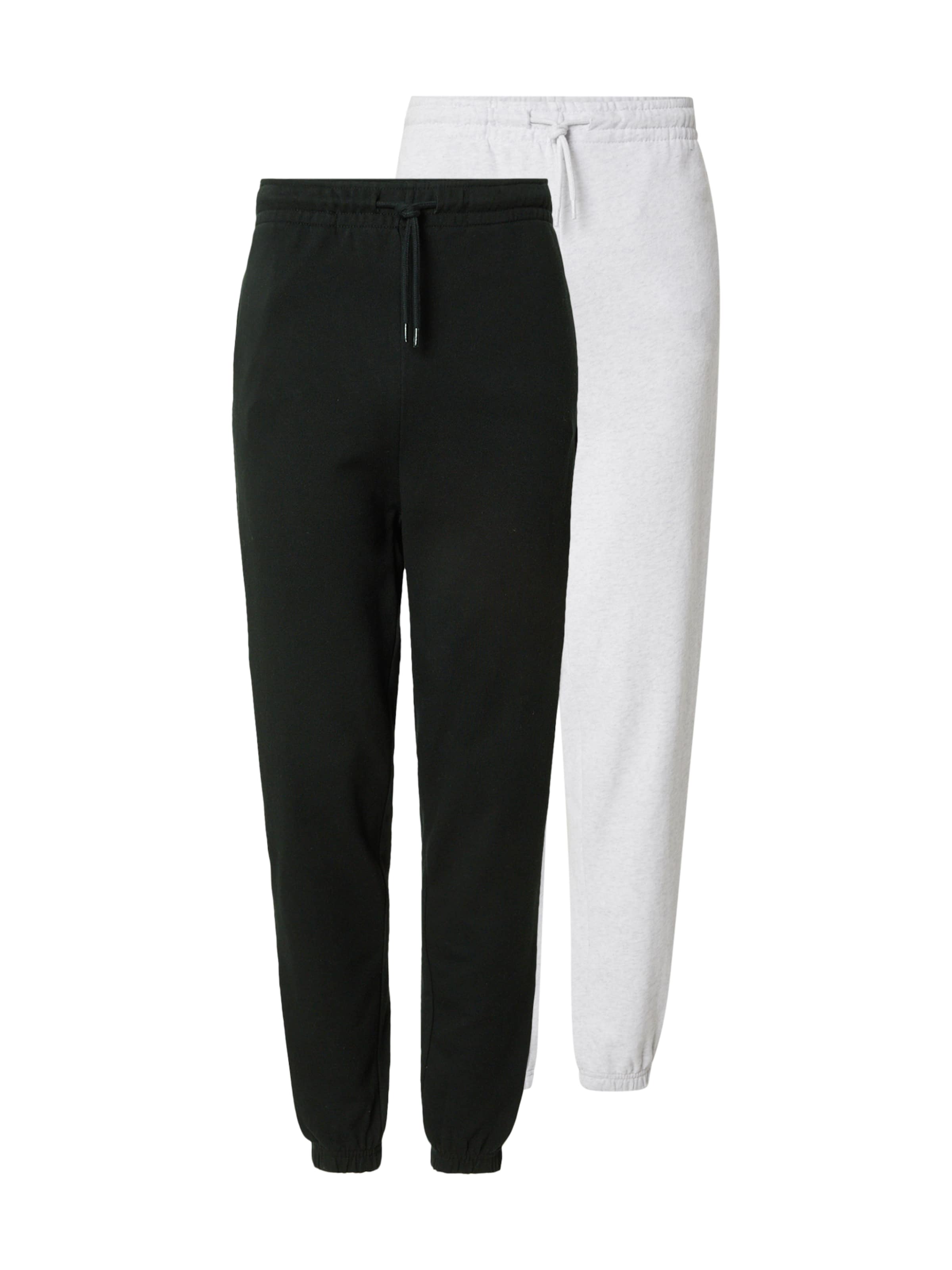 JACK & JONES Tapered Trousers in Black: front