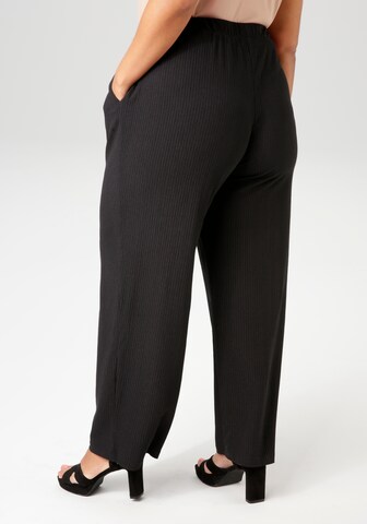 Aniston Plus Loosefit Hose in Schwarz