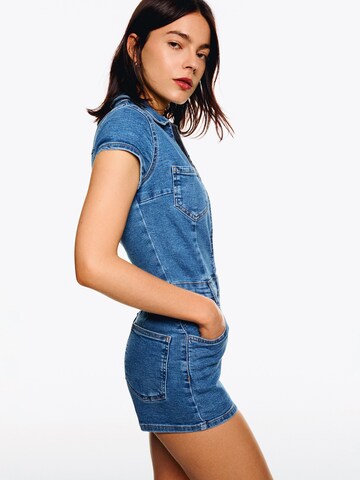 Bershka Jumpsuit in Blauw
